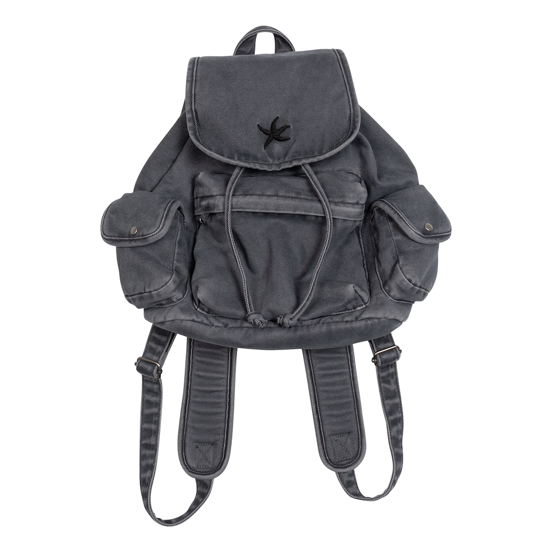 TCM STARFISH DENIM BACKPACK (CHARCOAL)