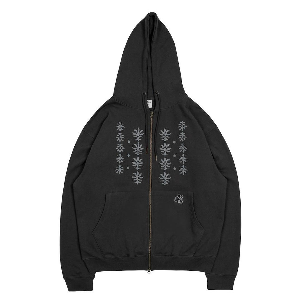 TCM ETHNIC HOODED ZIP-UP (CHARCOAL)