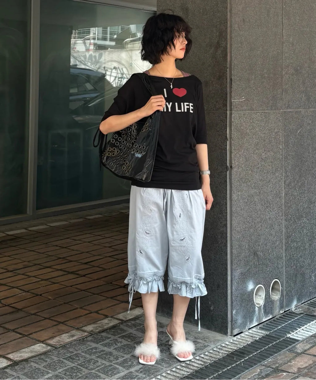 【𝘱𝘳𝘦-𝘰𝘳𝘥𝘦𝘳】SCULPTOR Tie Sleeve Tee Coral