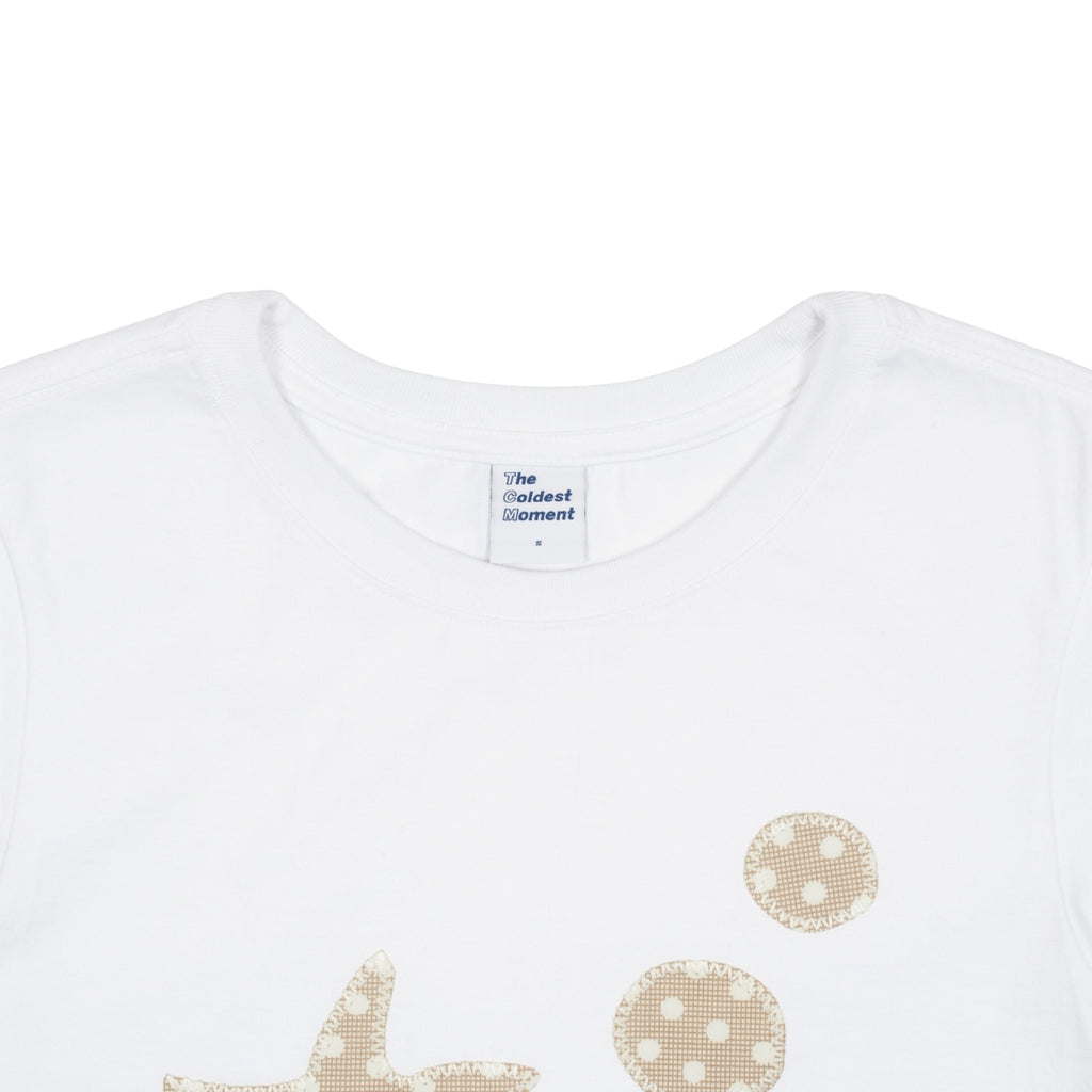 TCM STARFISH DOT PATCH TEE (WHITE)