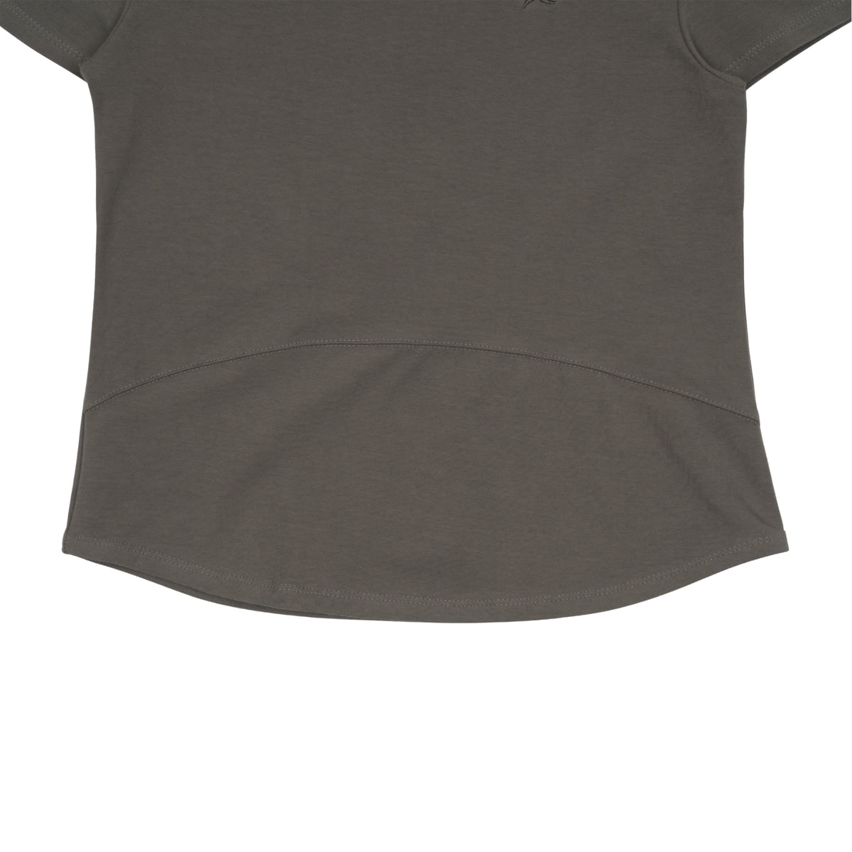 TCM MINI LOGO CURVED TEE (GREY)