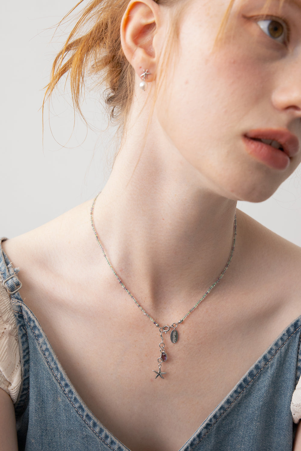 【𝘱𝘳𝘦-𝘰𝘳𝘥𝘦𝘳】MERRYMOTIVE Healing gemstone drop pendant necklace