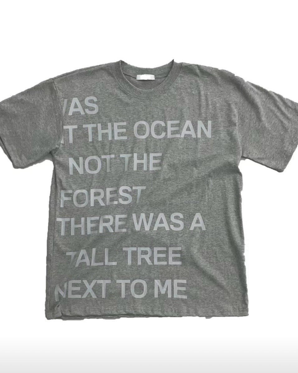 (in stock) ocean alphabet tee (black)