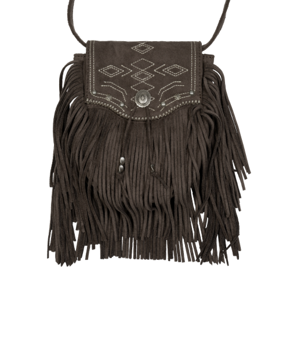TCM fringe mini bag (brown)