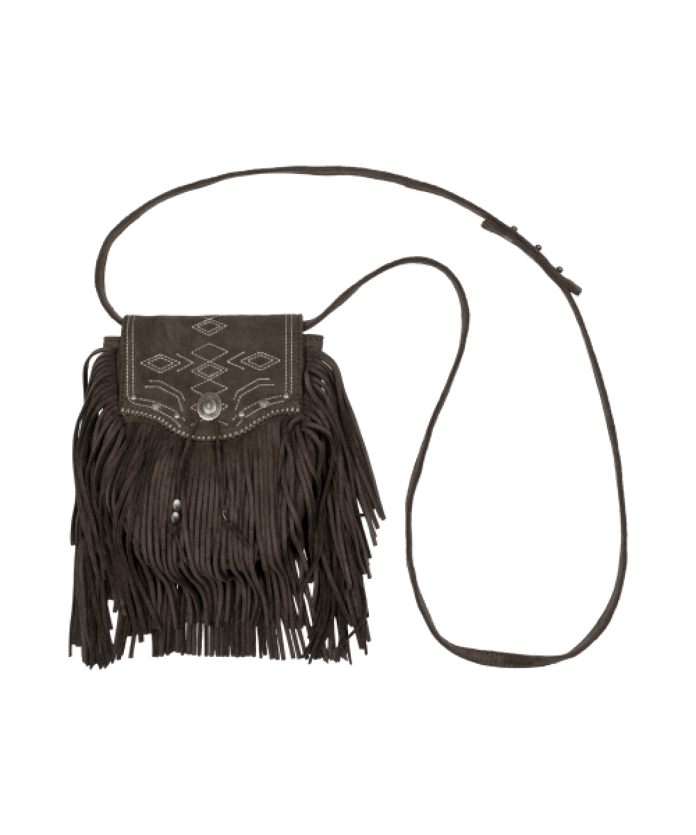 TCM fringe mini bag (brown)