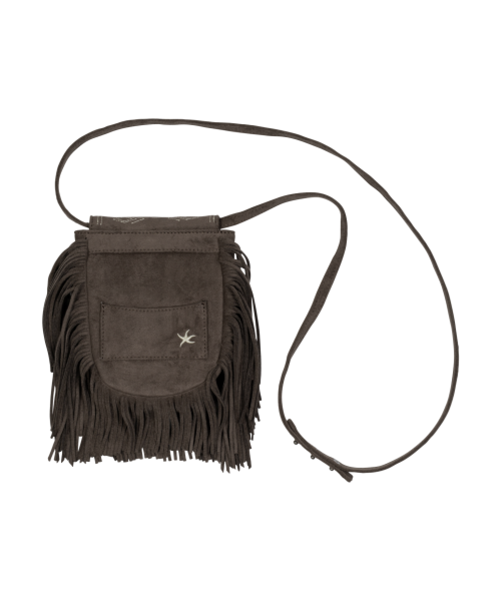 TCM fringe mini bag (brown)