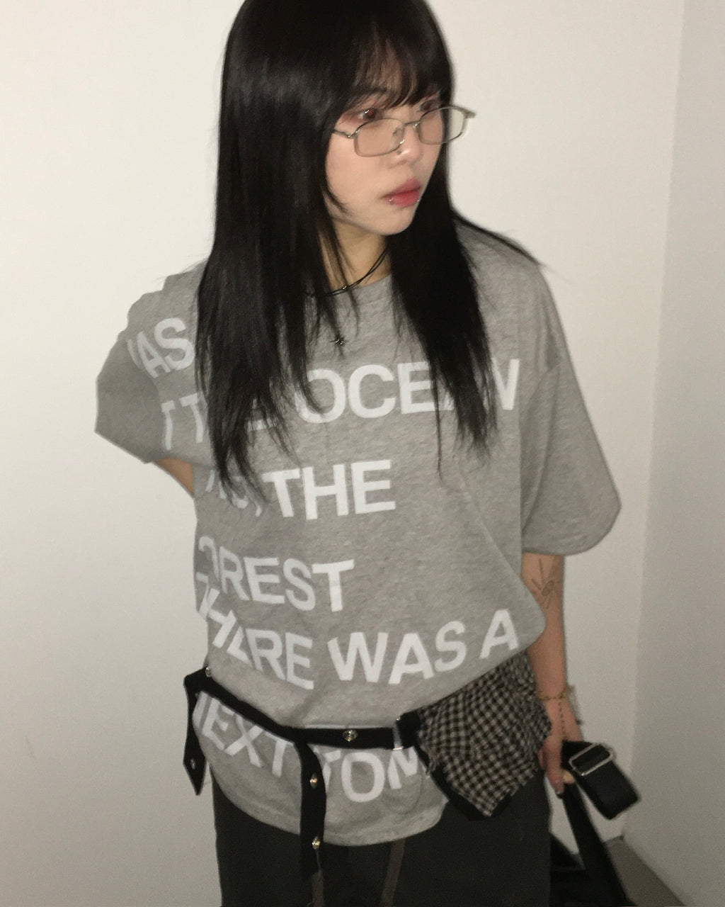 (in stock) rilly checked belt bag