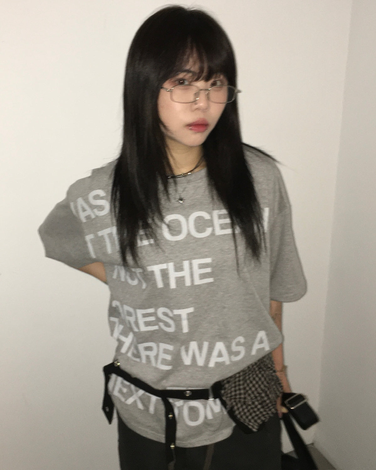 rilly checked belt bag