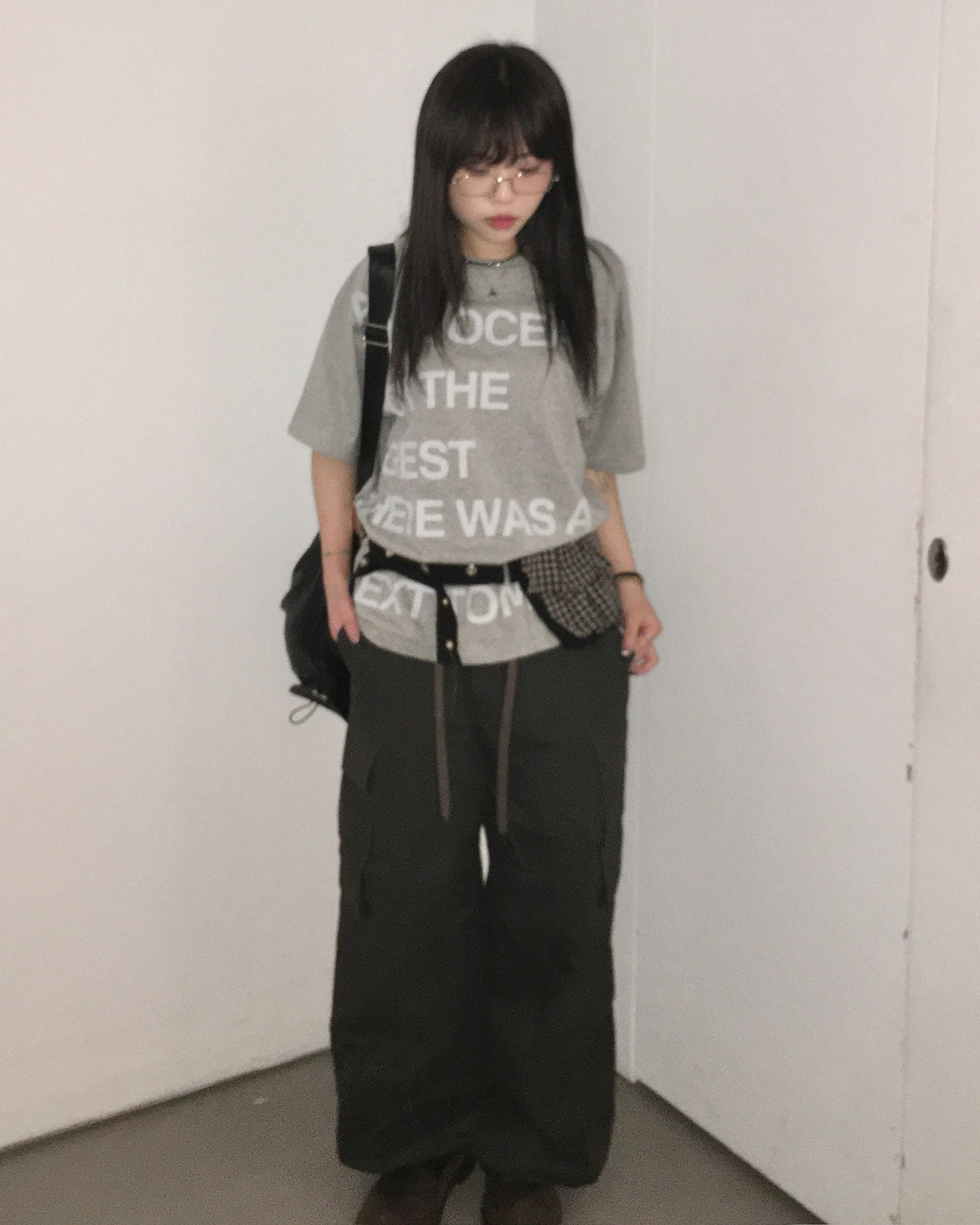 rilly checked belt bag