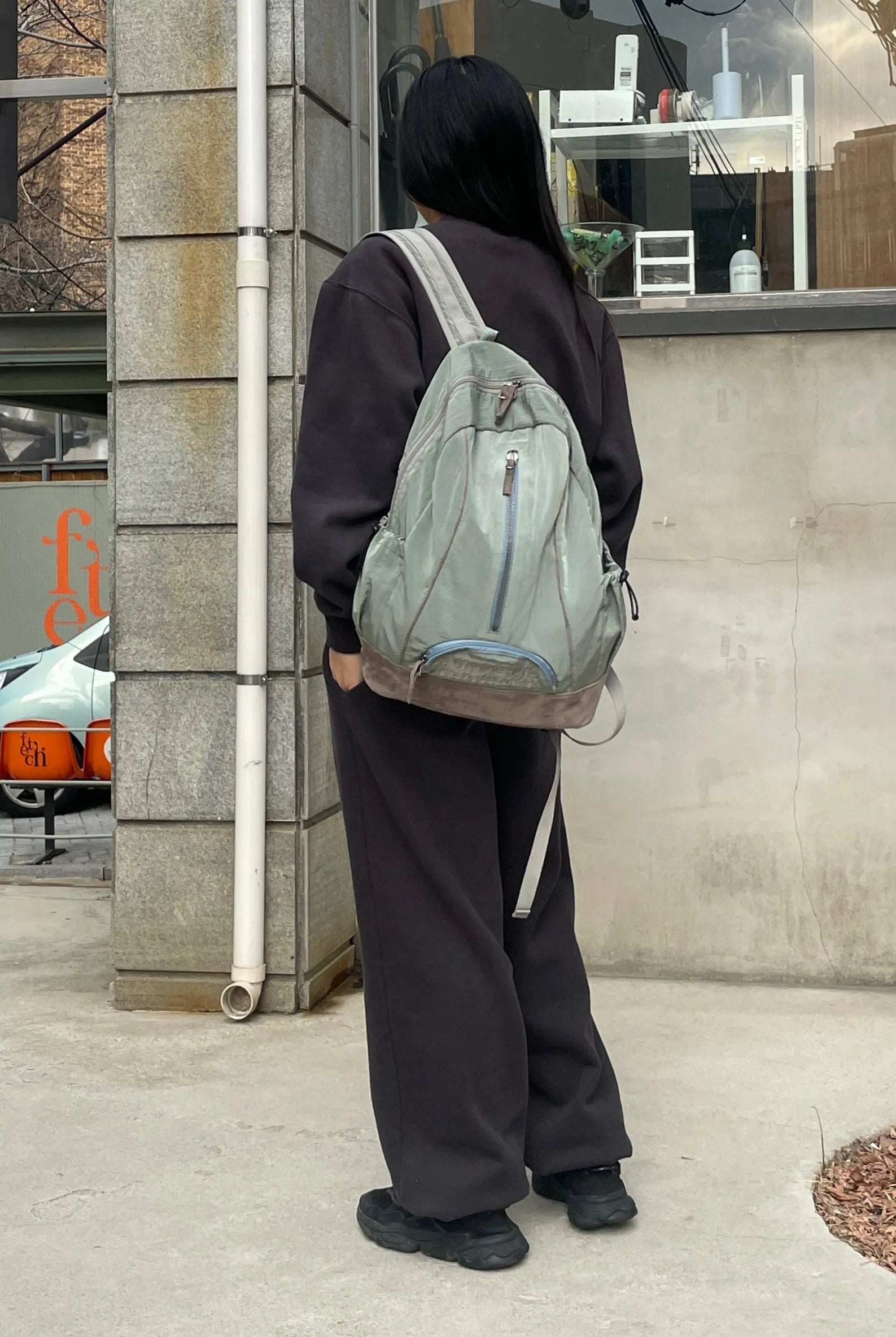 【𝘱𝘳𝘦-𝘰𝘳𝘥𝘦𝘳】SCULPTOR Oldschool Slouchy Backpack Sage