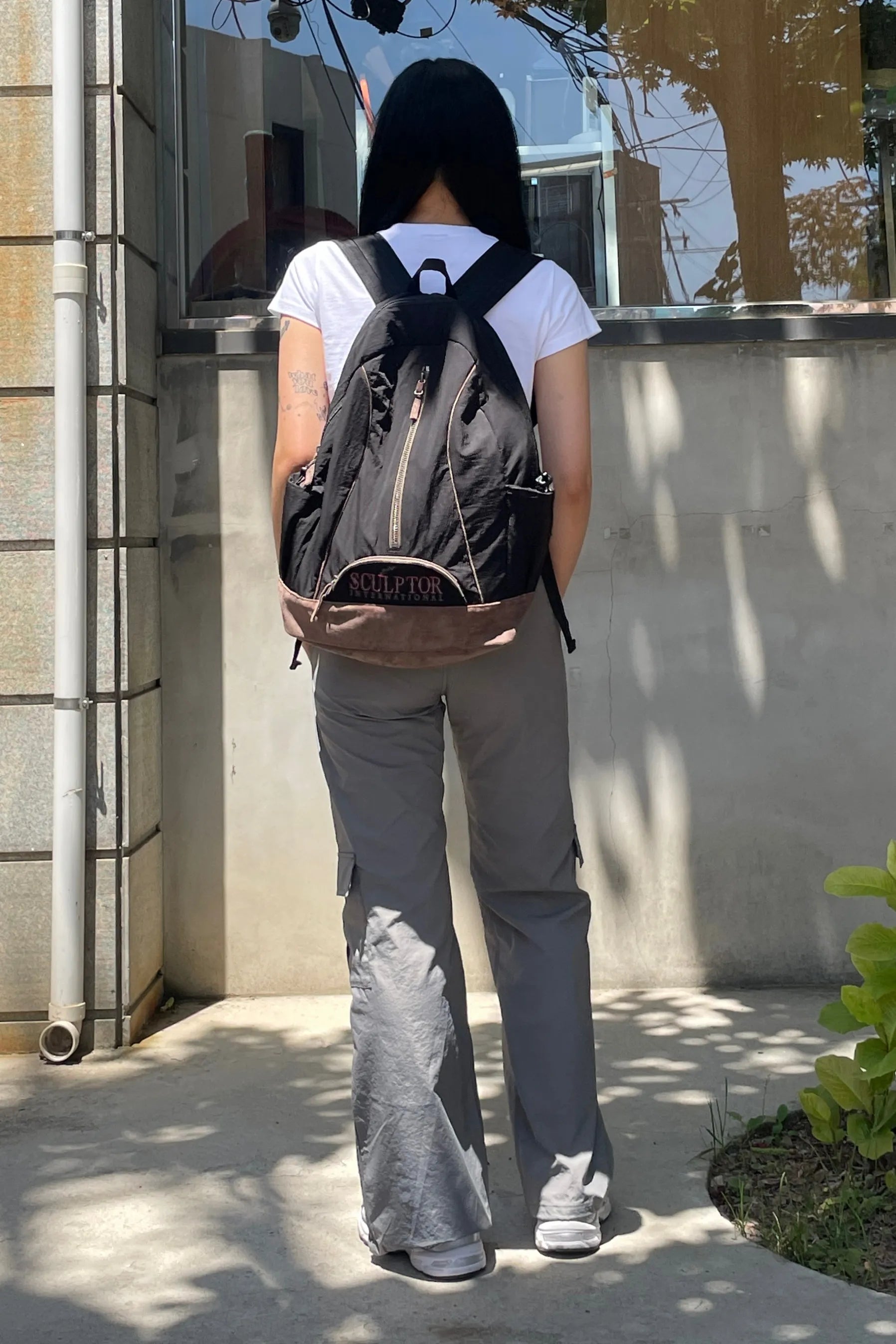 【𝘱𝘳𝘦-𝘰𝘳𝘥𝘦𝘳】SCULPTOR Oldschool Slouchy Backpack Black