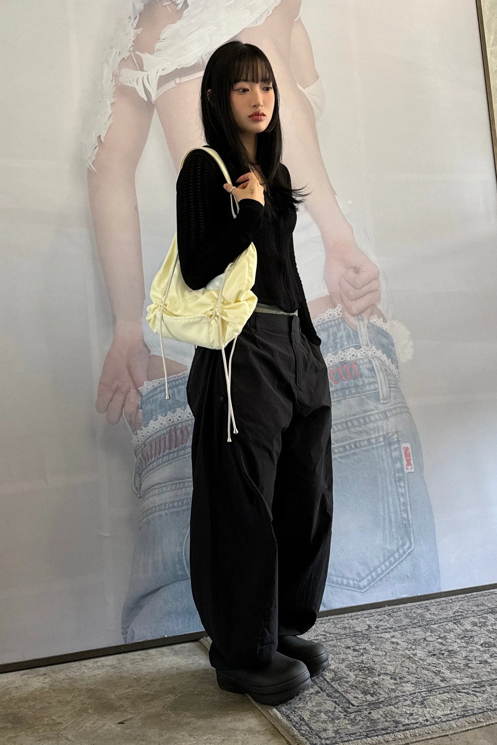【𝘱𝘳𝘦-𝘰𝘳𝘥𝘦𝘳】SCULPTOR Candy Expandable Bag Mesh Lemon