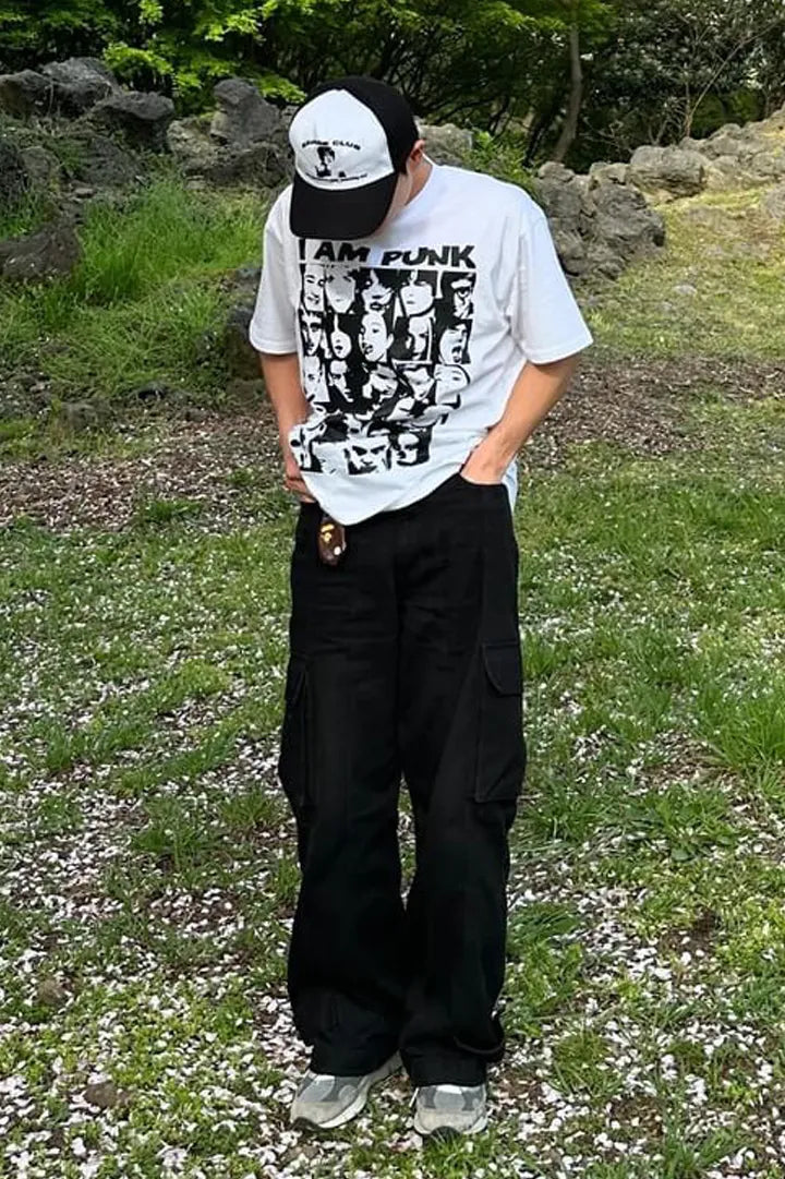 【𝘱𝘳𝘦-𝘰𝘳𝘥𝘦𝘳】Webhouse I AM PUNK Tee (white)