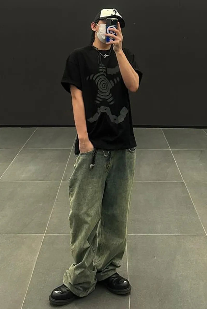 【𝘱𝘳𝘦-𝘰𝘳𝘥𝘦𝘳】Webhouse Twister Rockstar Tee (Black)