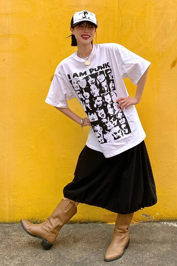【𝘱𝘳𝘦-𝘰𝘳𝘥𝘦𝘳】Webhouse I AM PUNK Tee (white)