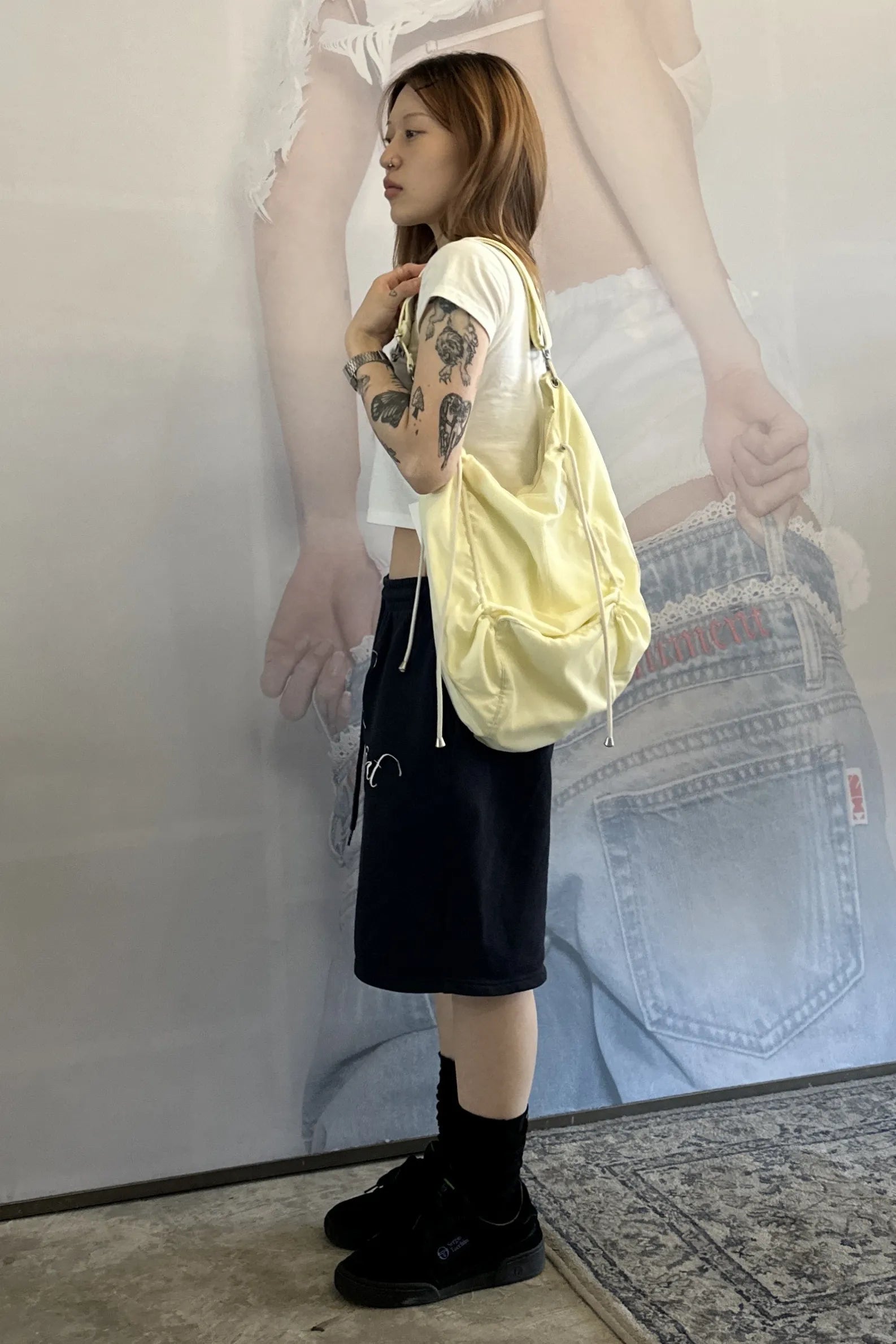 【𝘱𝘳𝘦-𝘰𝘳𝘥𝘦𝘳】SCULPTOR Candy Expandable Bag Mesh Lemon