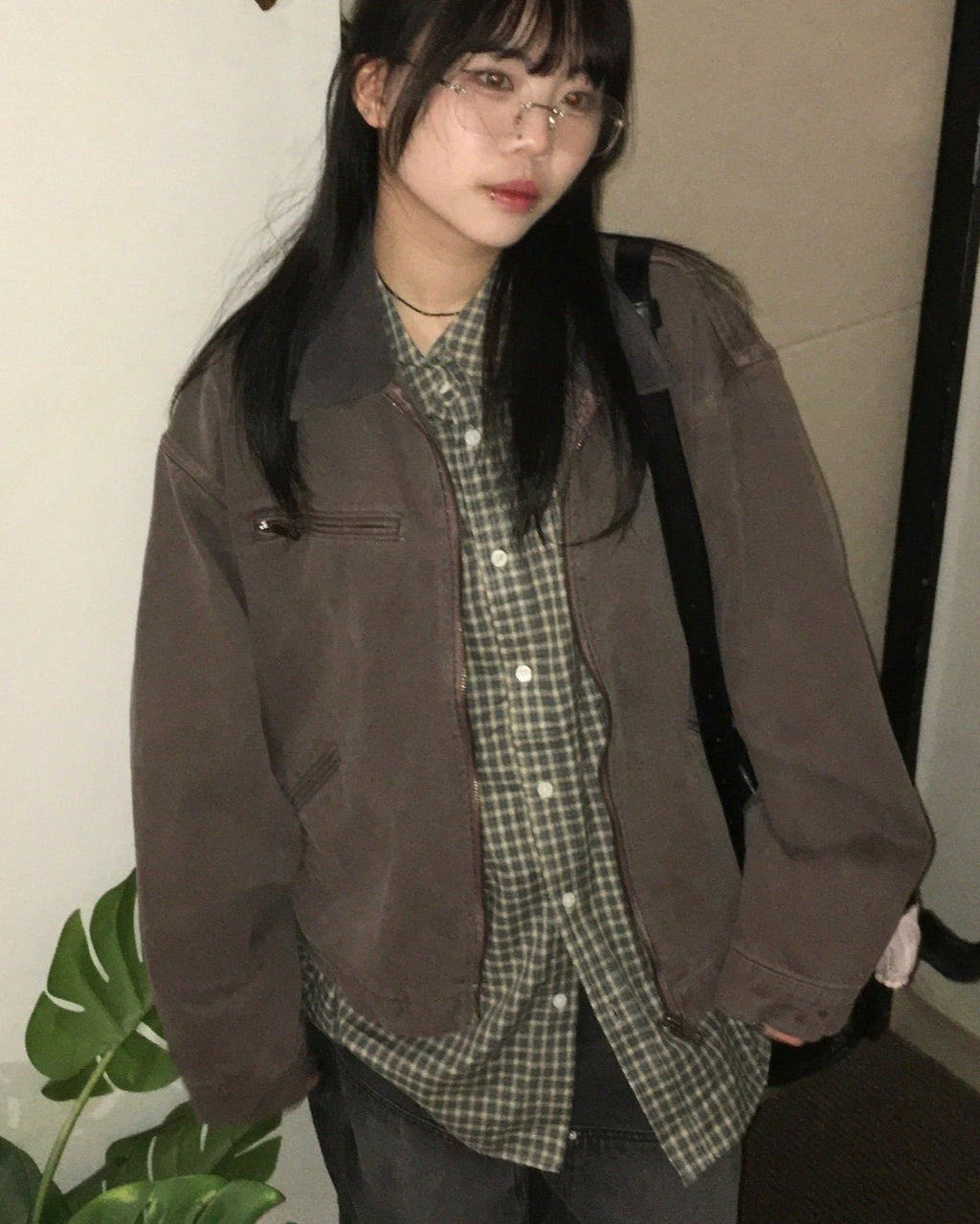 vintage carpenter jacket (brown)