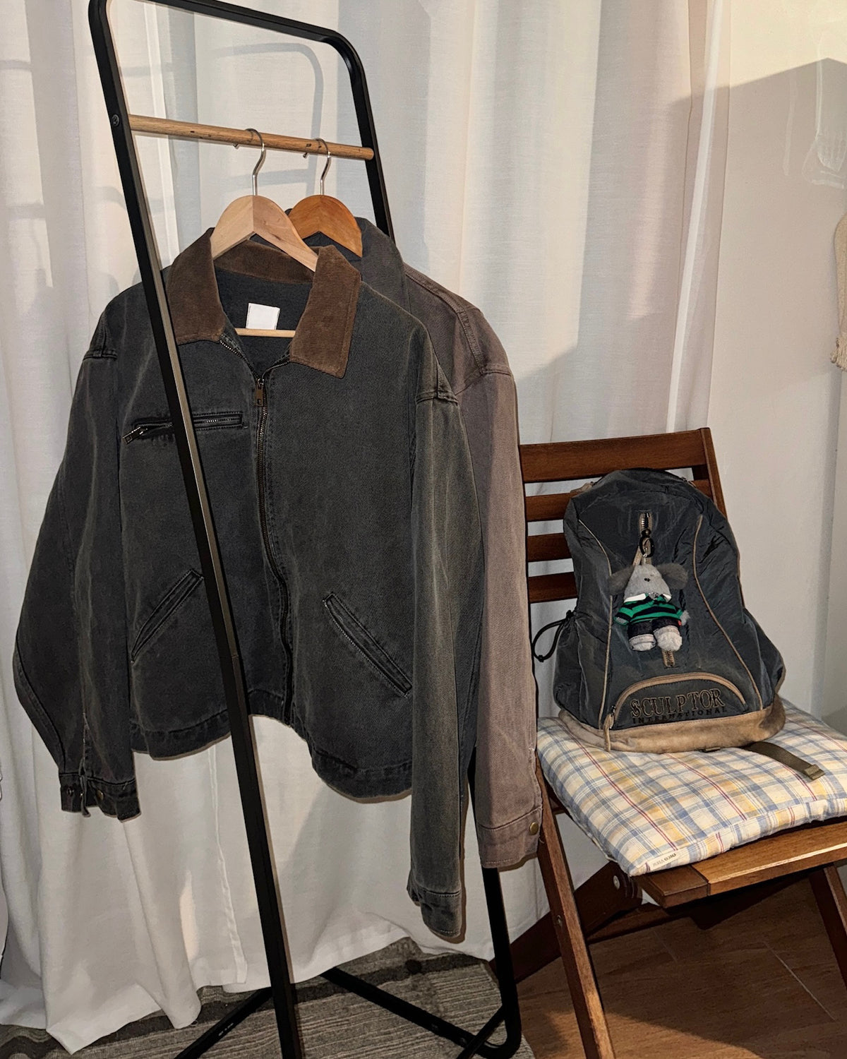 (★best) vintage carpenter jacket (brown)