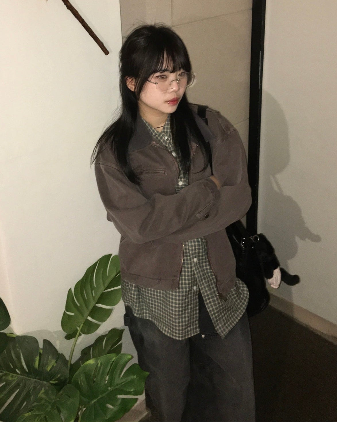 (★best) vintage carpenter jacket (brown)