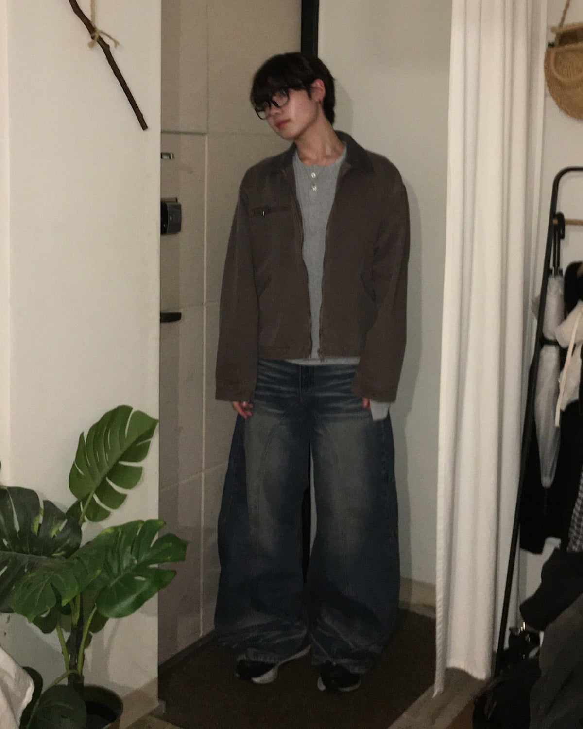 (★best) vintage carpenter jacket (brown)
